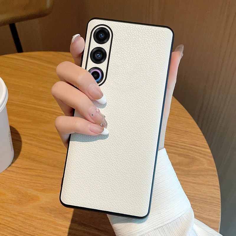 荔枝纹简约高级感适用魅族21手机壳MEIZU 21男女款防摔保护套商务