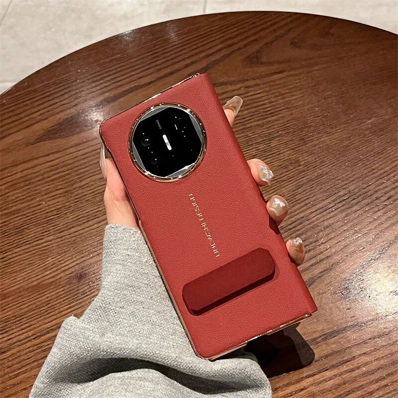 适用华为mateX5手机壳纯皮秒变XT翻盖式X3旋转支架全包防摔保护壳