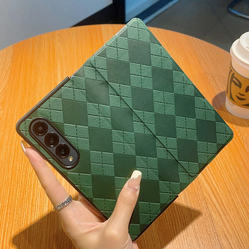三星Fold4手机壳女w23折叠屏zfold4翻盖皮套全包防摔磁吸保护套男