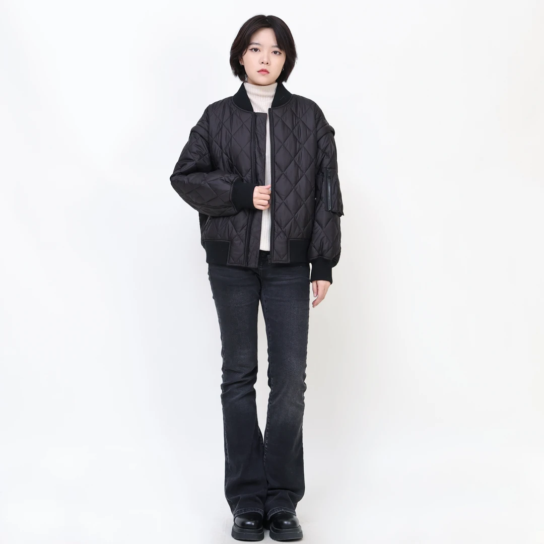 棉服外套短款百搭棒球服秋冬休闲时尚简约 240109