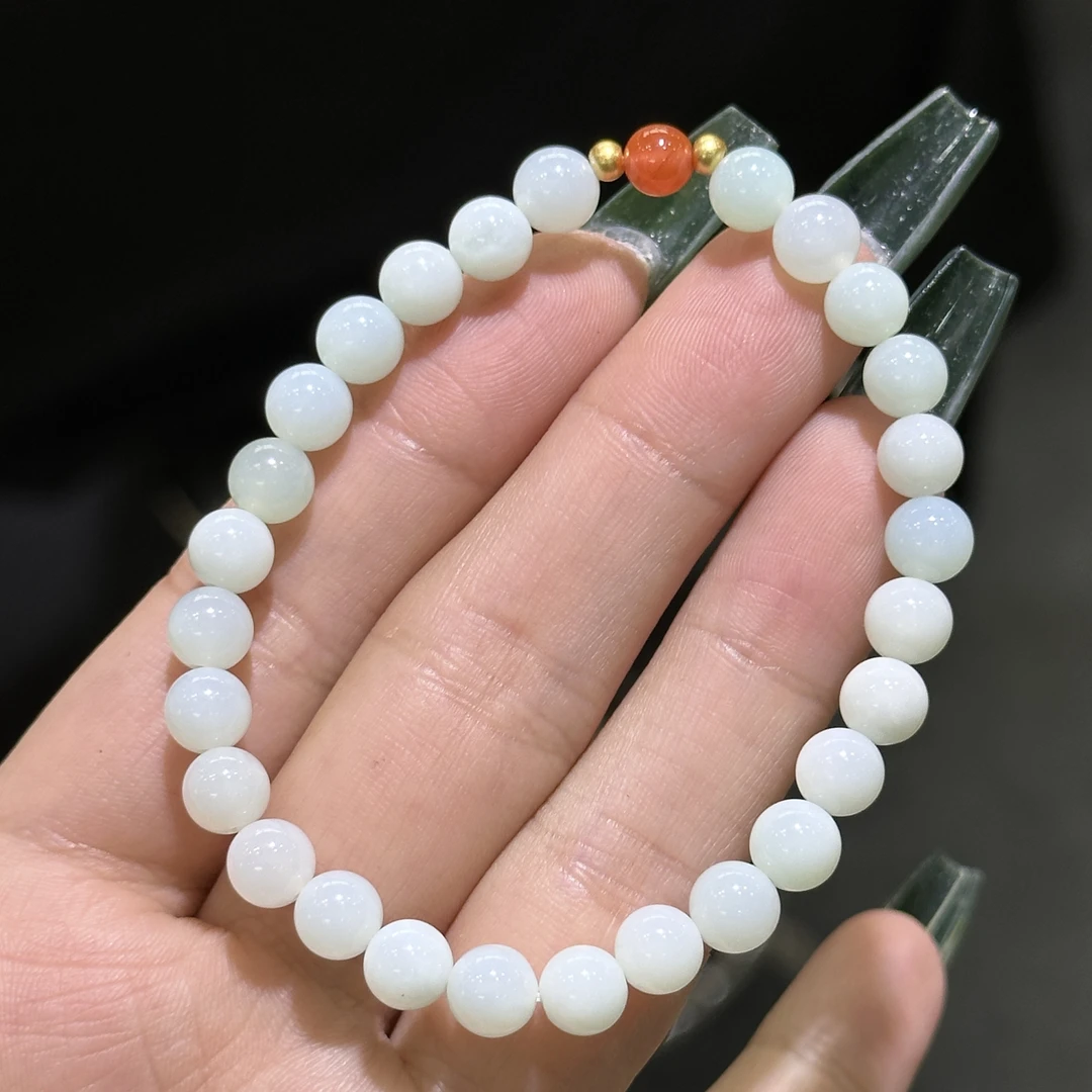 ZH2614天然欧泊手串5mm