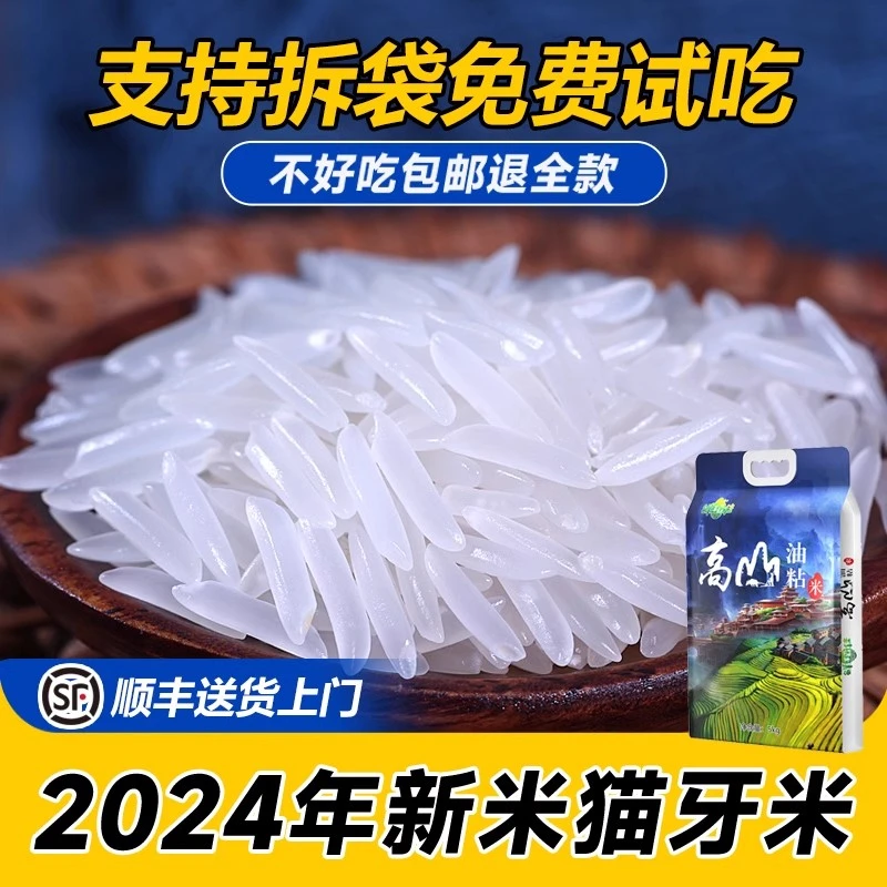 2024年新米猫牙米油粘米长粒香大米丝苗米泰国香米【煲仔饭专用】