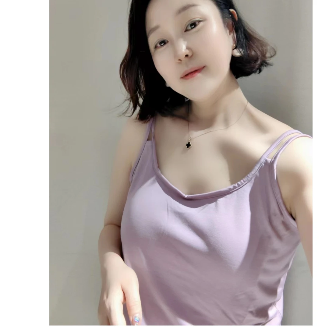 冰丝美背内衣吊带自带胸垫（祐祐女装)