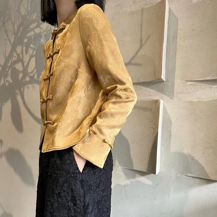 【若素】新中式·复古中式小外套女 春季新款女式上衣 薄