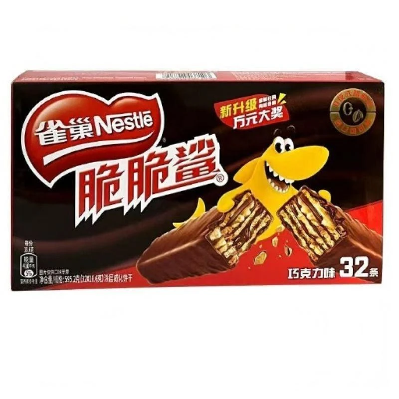 脆脆鲨 巧克力口味威化饼干 595.2g/盒