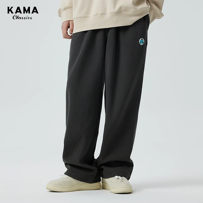 【商场同款】KAMA2023年春夏新款 华夫格运动卫裤2223315
