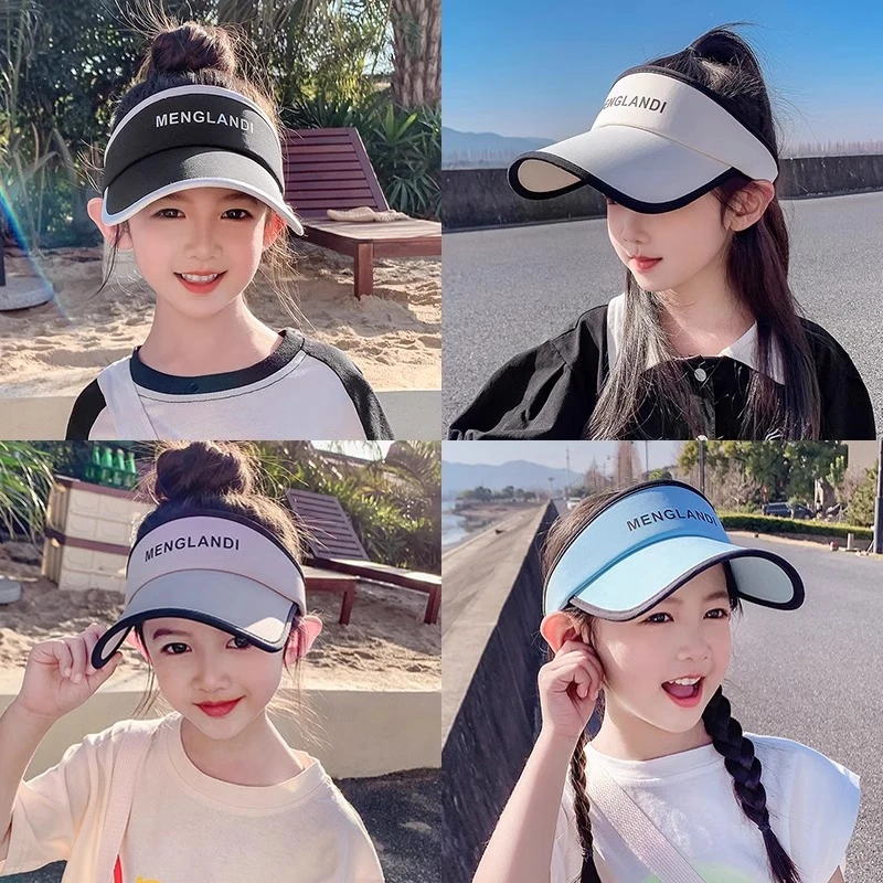 儿童帽子夏季防晒帽女童遮阳帽宝宝鸭舌帽男孩棒球帽空顶太阳帽潮