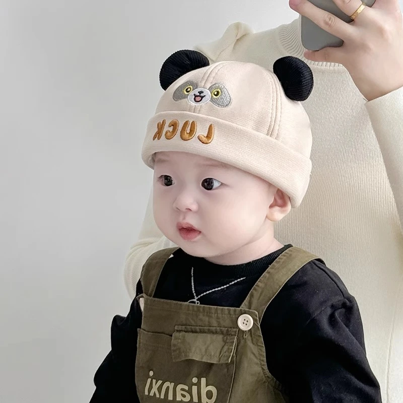 婴儿帽子秋冬超萌幼儿男童地主帽小月龄男女宝宝春秋季男孩瓜皮帽