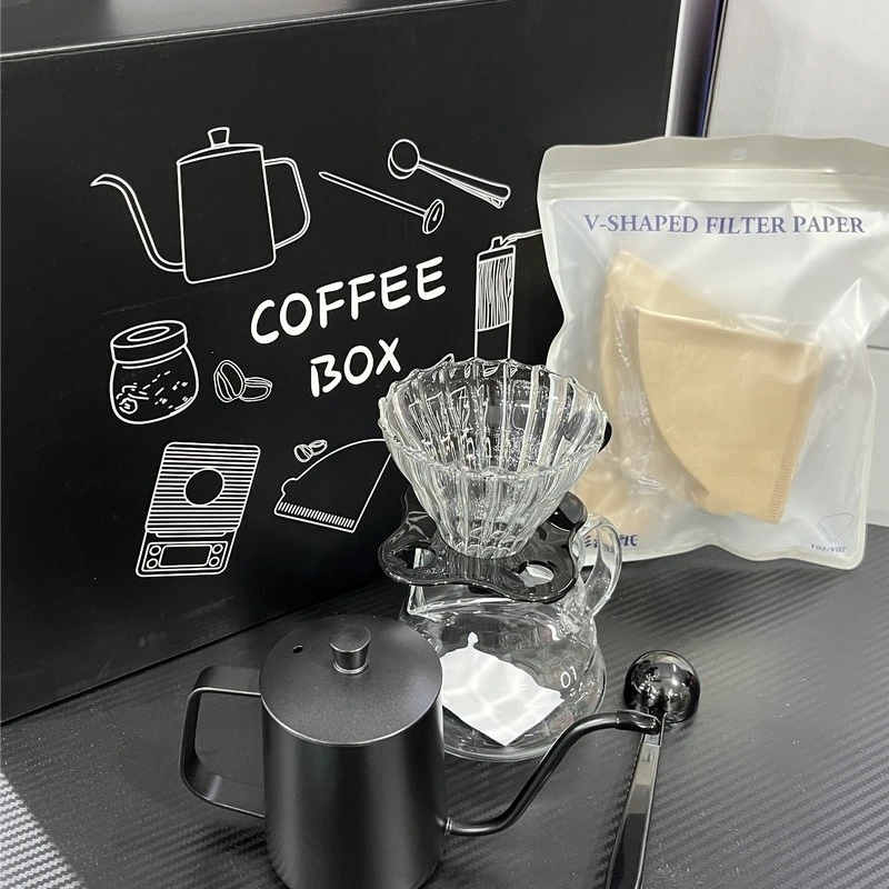 手冲咖啡壶套装家用手磨磨豆机