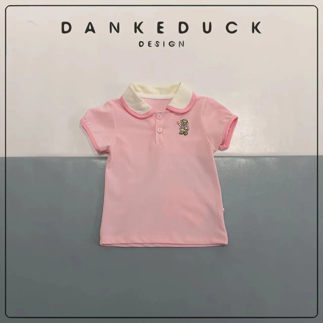 J-404115-休闲宝宝夏季POLO领半袖百搭洋气T恤