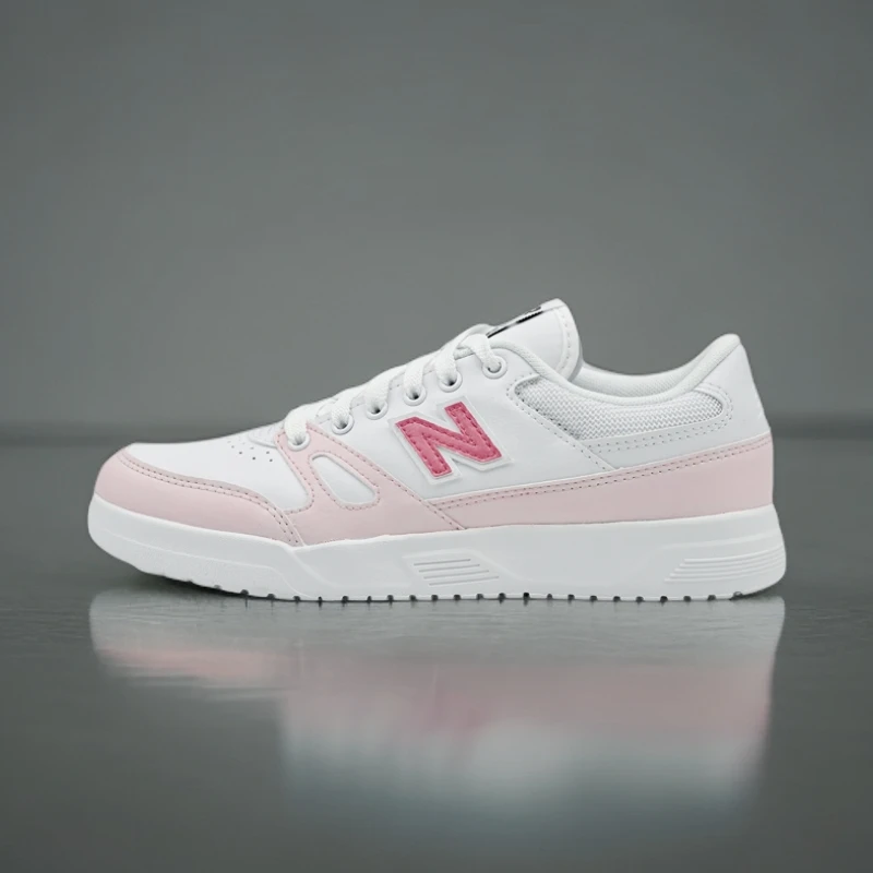 NEW BALANCE莫奈花园低帮板鞋男女同款白粉夏季时尚舒适学生潮鞋