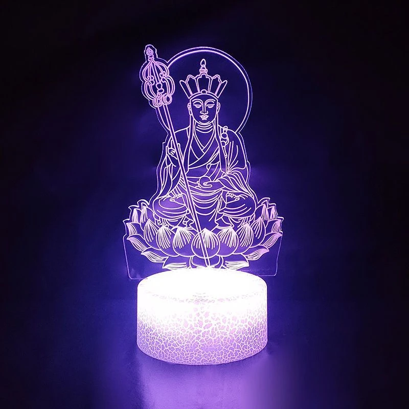 地藏王usb佛愿小夜灯送子观音娘娘有求必应插电式供灯led卧室摆件