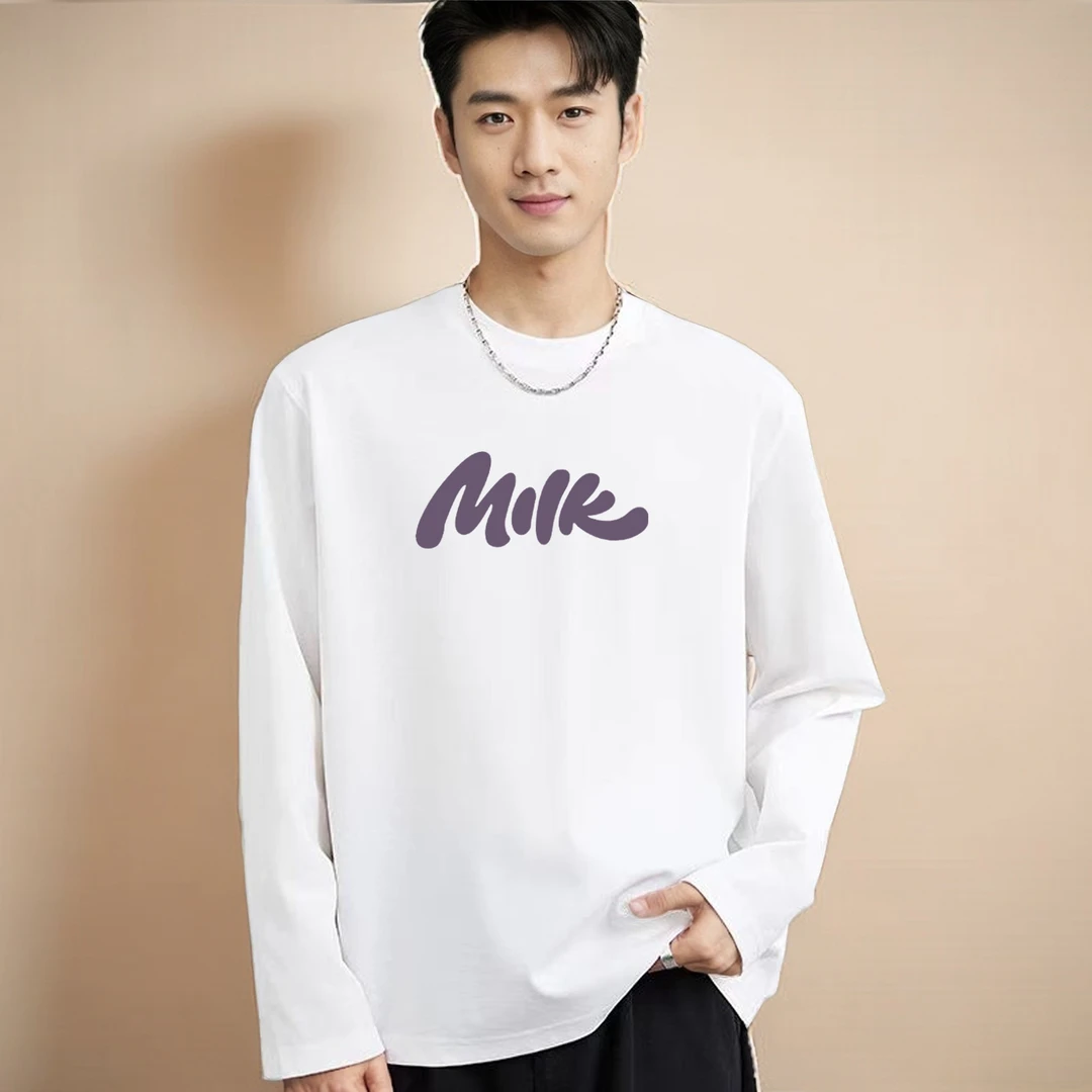 纯棉长袖T恤打底衫克重磅纯棉打底衫男女T恤内搭单穿春秋冬打底衫