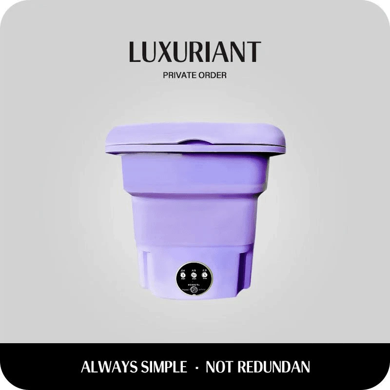 Z-新款-L小型折叠蓝光洗衣机干净卫生小型家用一体洗内裤袜子专用