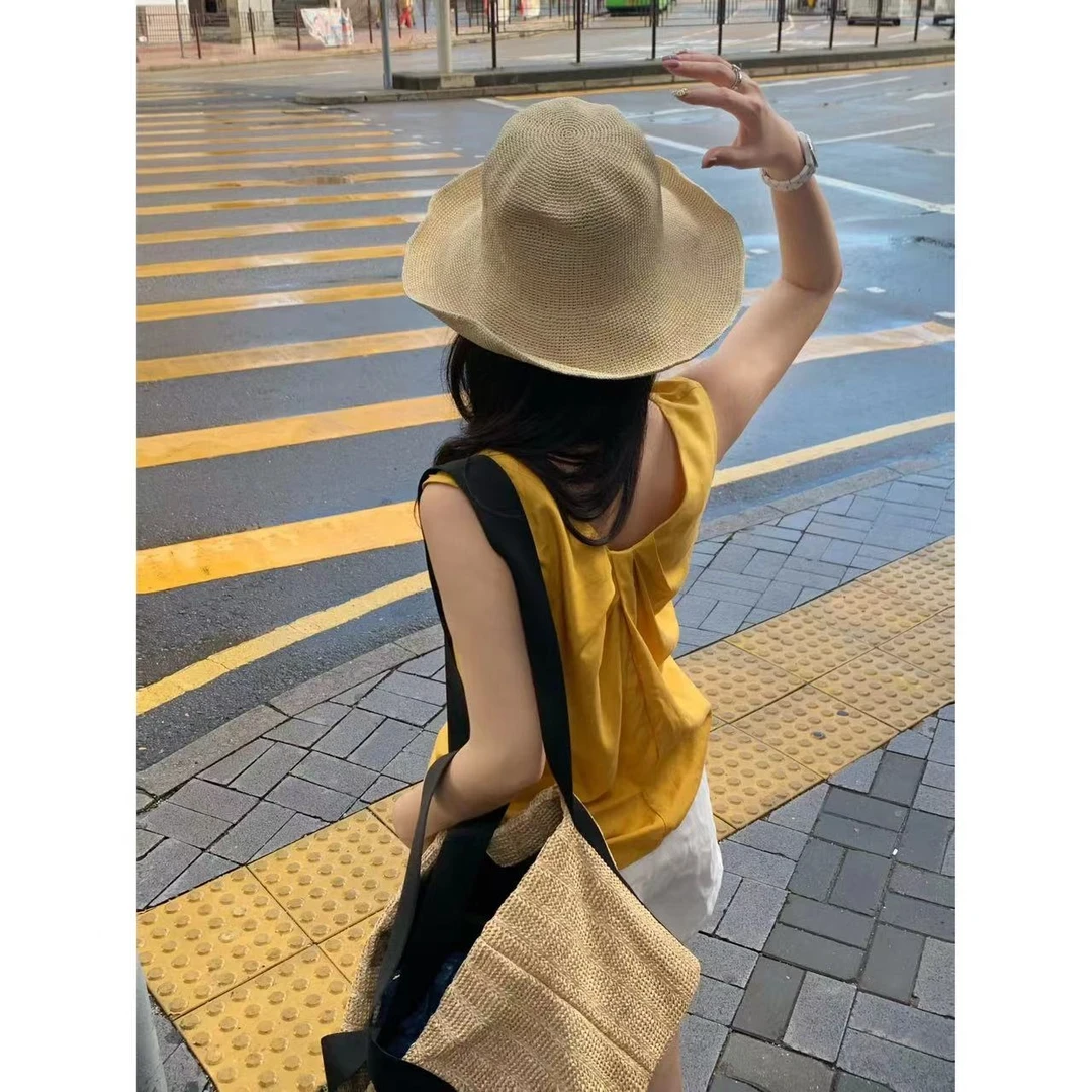 LaceyToDitto 2024 7/ 20简约遮阳波浪边太阳帽