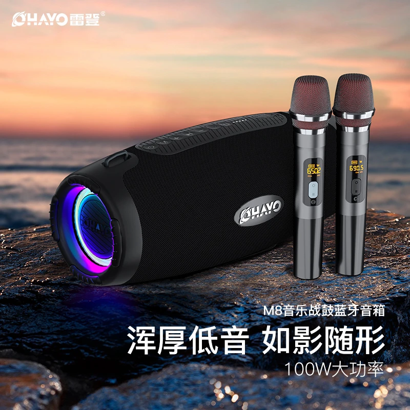 【乔妹同款】雷登M8无线蓝牙音箱100W大音量家用K歌户外广场舞音响