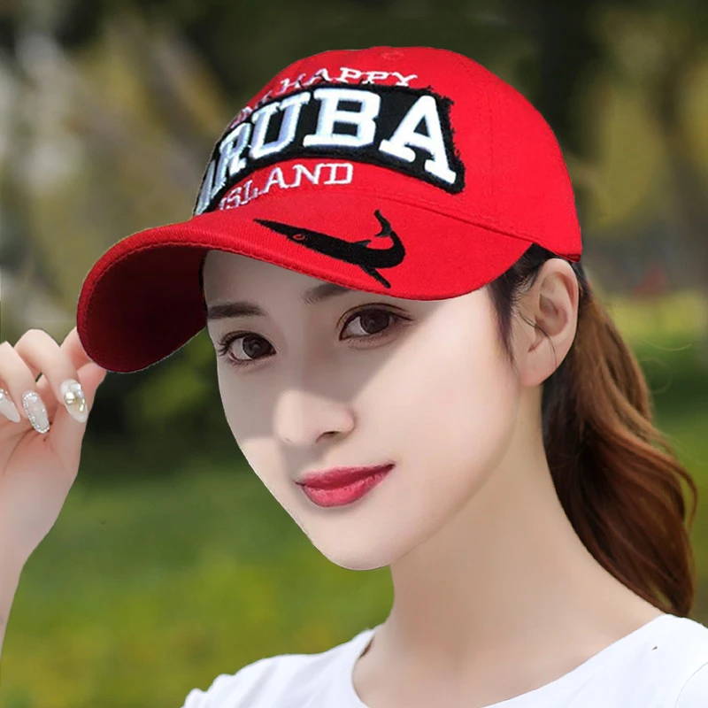 帽子女韩版时尚鸭舌帽2023网红款大脸显瘦四季棒球帽红色新款防晒