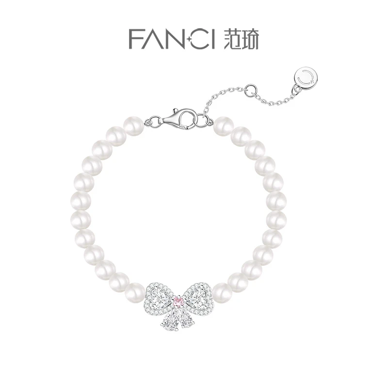 FANCI/范琦 925银手链 甜蜜结手链 简约时尚设计约会穿搭闺蜜礼物