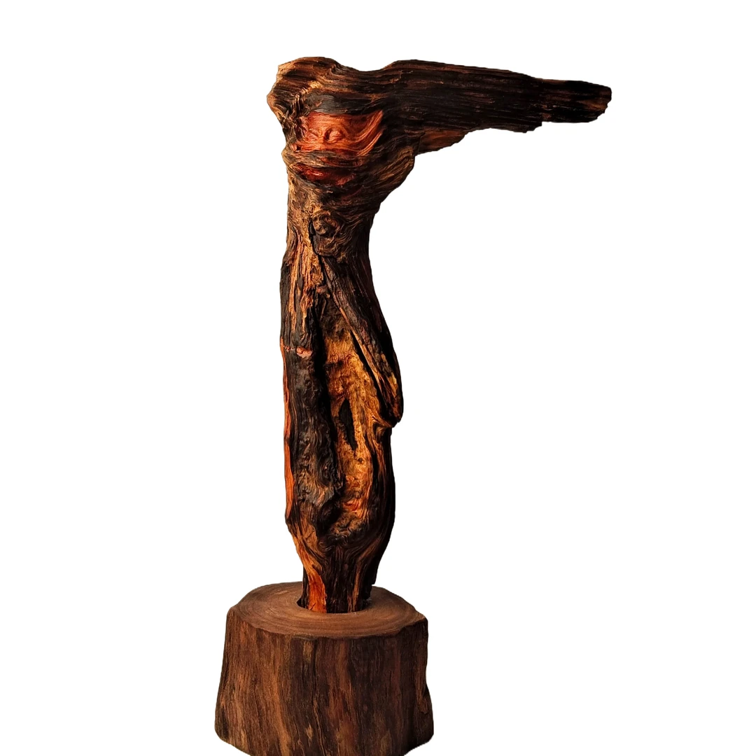 50*琥珀木创意手工根雕我楼兰家居办公礼品摆件精工制作美化生活