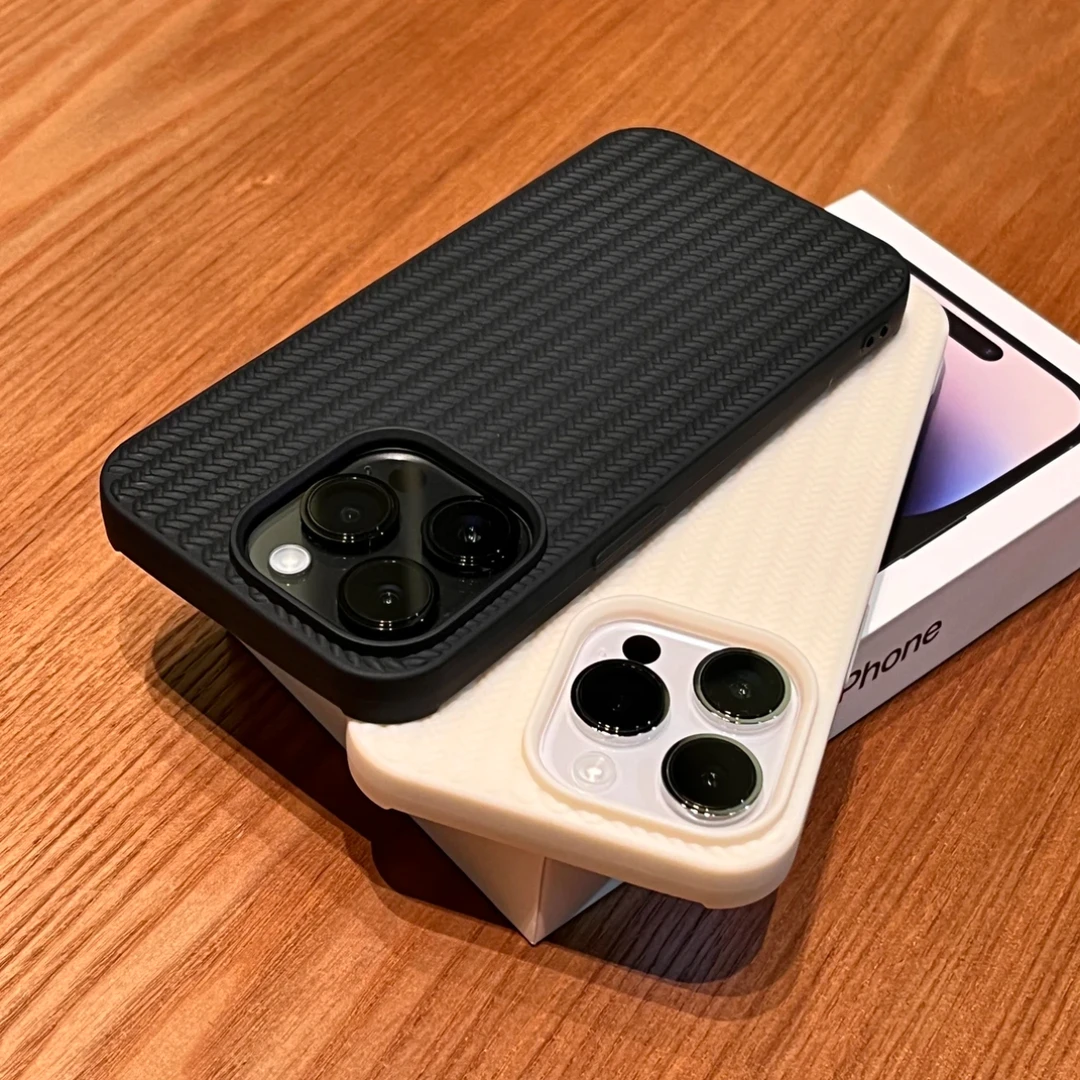 黑白色编织纹适用苹果14pro手机壳15防滑iPhone13新款情侣11/12/x