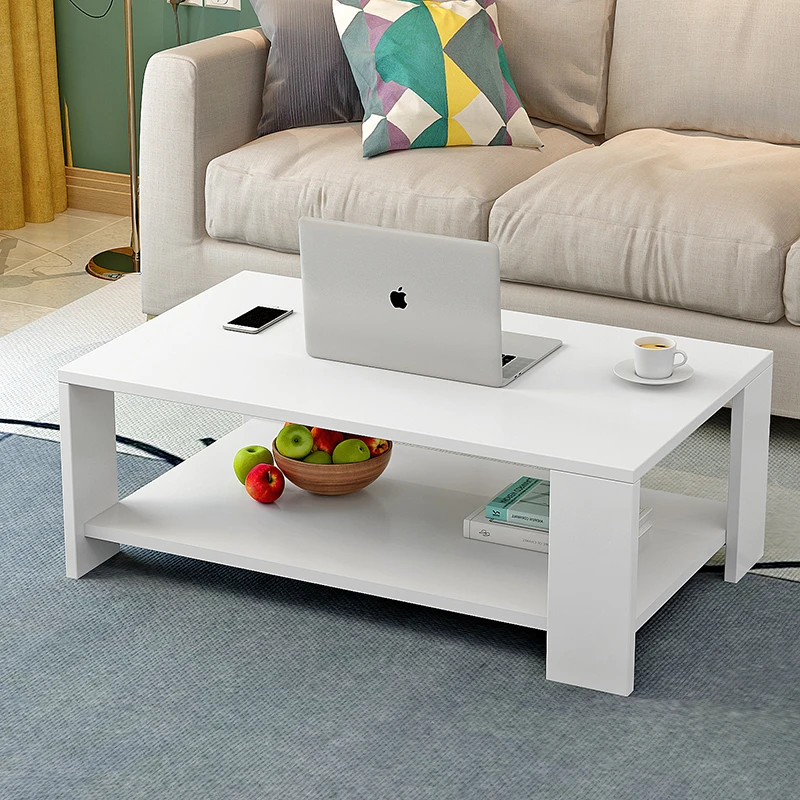 茶几小户型简约现代小型家用客厅小桌子木质小方桌出租房组装茶桌