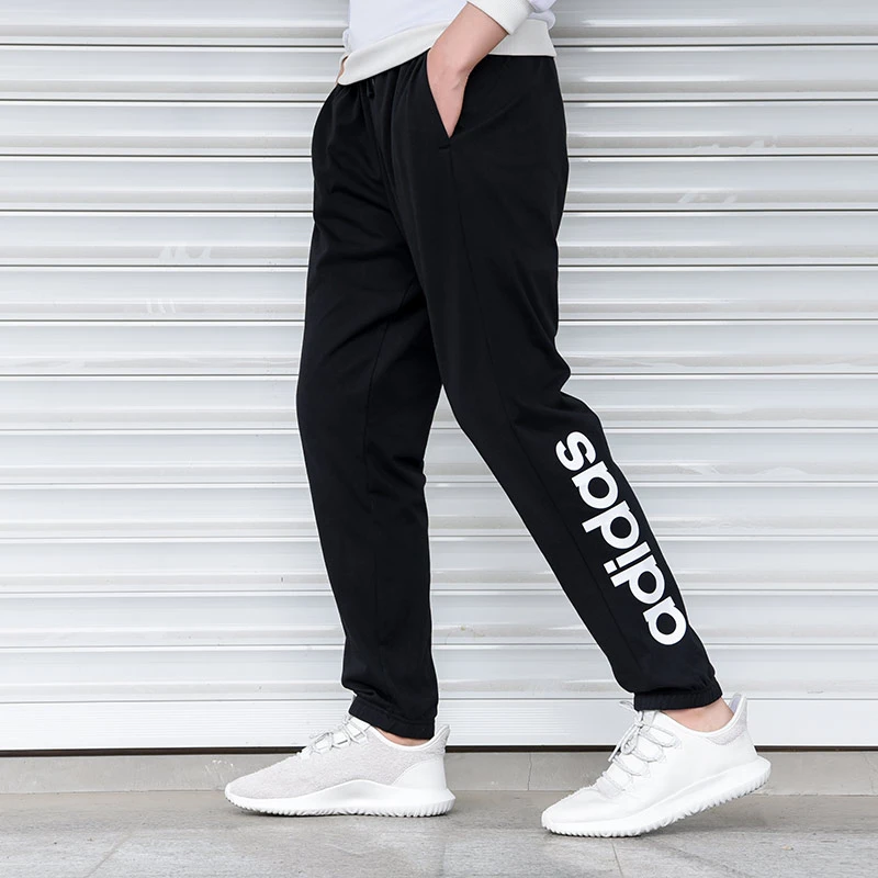 阿迪达斯Adidas宽松运动裤跑步针织户外束脚舒适休闲裤DQ3082夏款