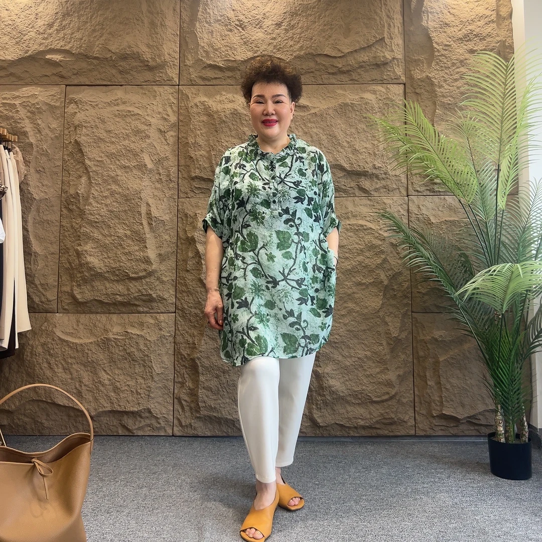 MZRY NIUJIE 2024春夏洋气舒适百搭碎花上衣