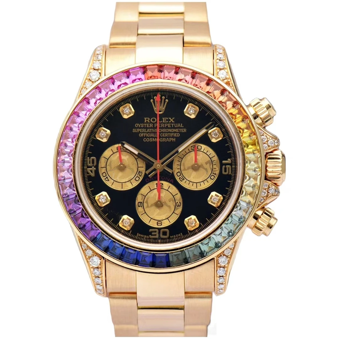 99新  Rolex/劳力士/16528/后钻彩虹迪/40mm/自动机械/男表