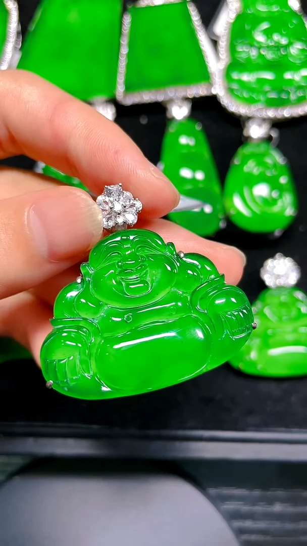 【闪购商品】翡翠吊坠(不含链)银S925镶嵌吊坠