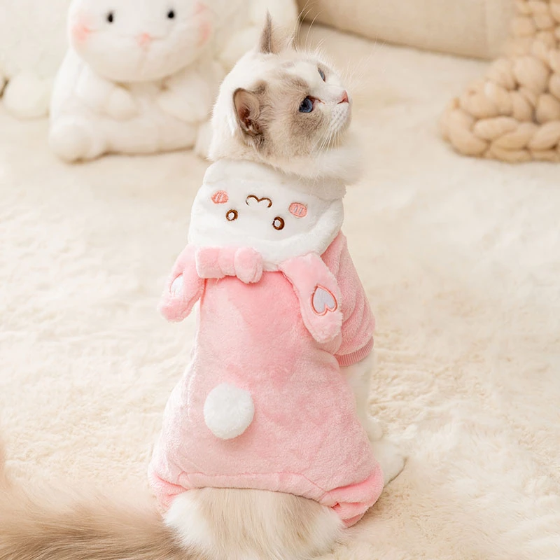 暖冬网红狗狗衣服厚款泰迪春秋装比熊博美猫咪小型犬宠物四脚居家