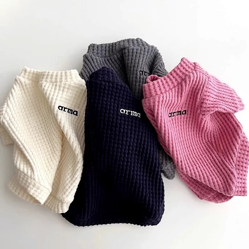 春秋薄款华夫格打底衫狗狗衣服宠物泰迪比熊博贵宾雪纳瑞猫咪5228