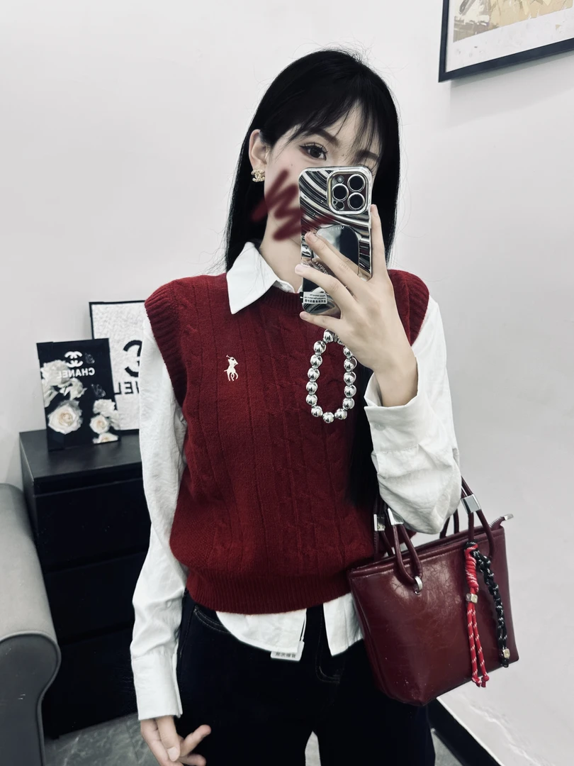 韩系毛衣加衬衫女装两件套