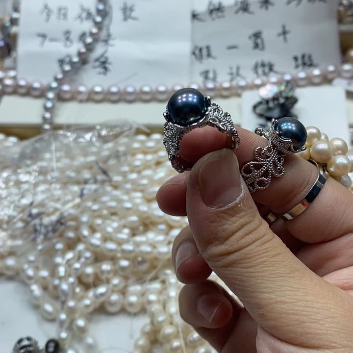 淡水珍珠颈饰合金小*子21