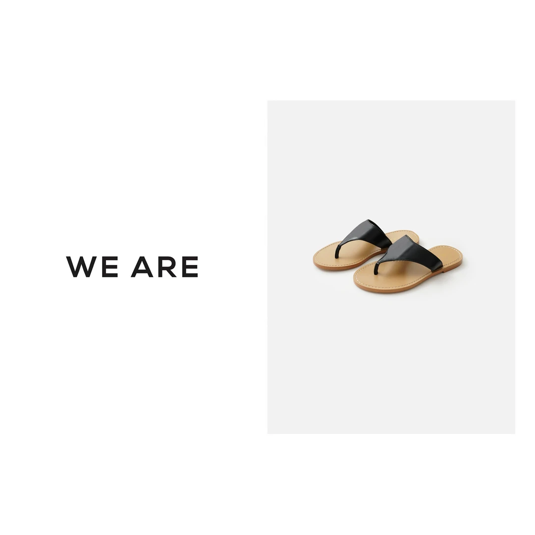 《WE ARE》XZ244**压花夹趾 凉鞋 平底人字拖