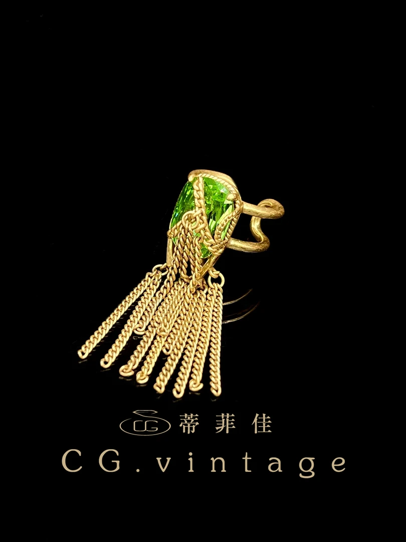 铜合金花岗石戒指 【0046】秋冬新款手工气质时尚复古vintage中古