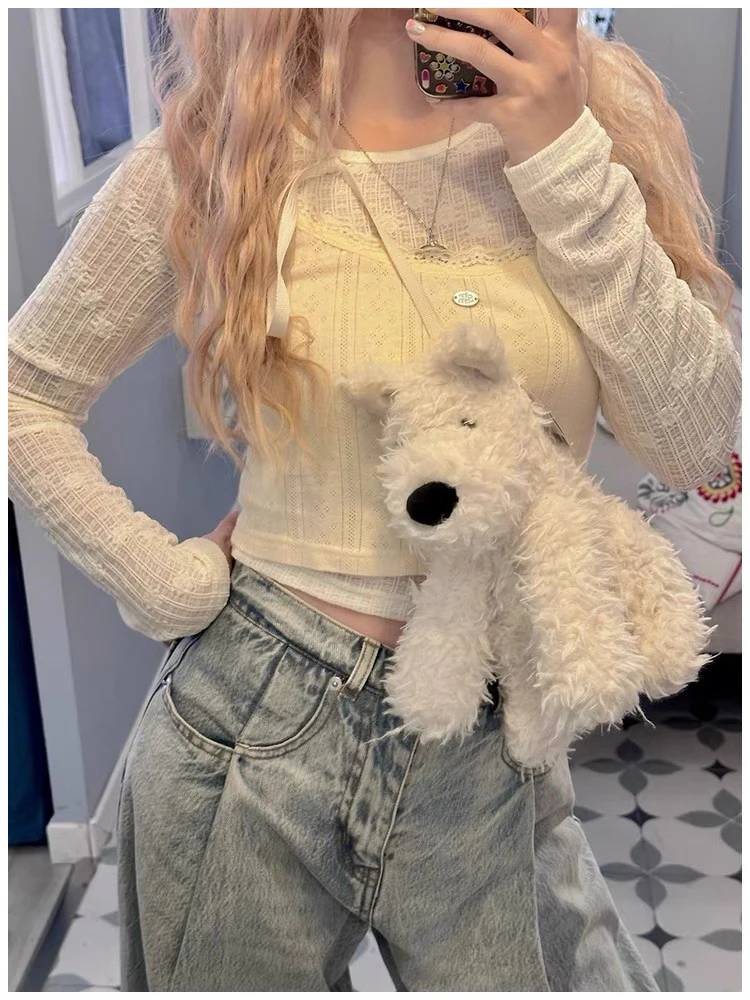 千寻好物2024新款西高地玩偶包卡通毛绒玩具公仔斜挎包