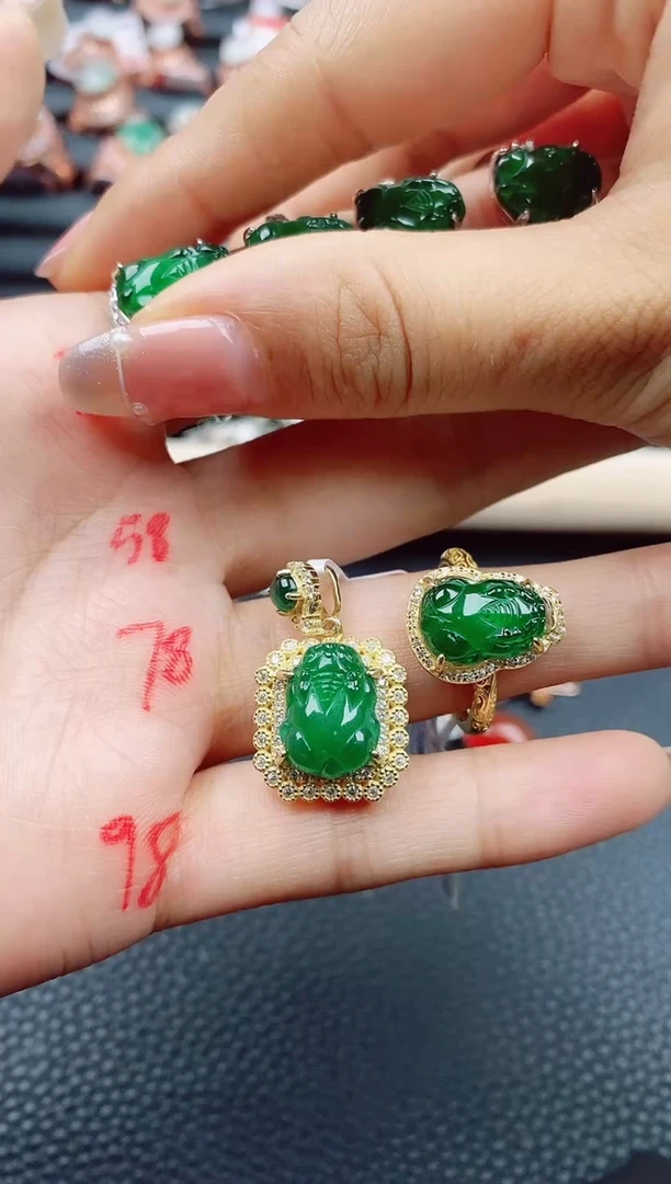 【闪购商品】翡翠珠宝奇石银S925镶嵌1