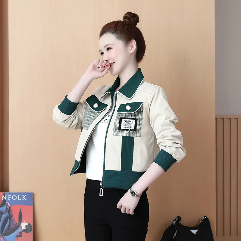 150cm155小个子洋气短款棒球服宽松休闲小香风夹克外套女秋冬百搭