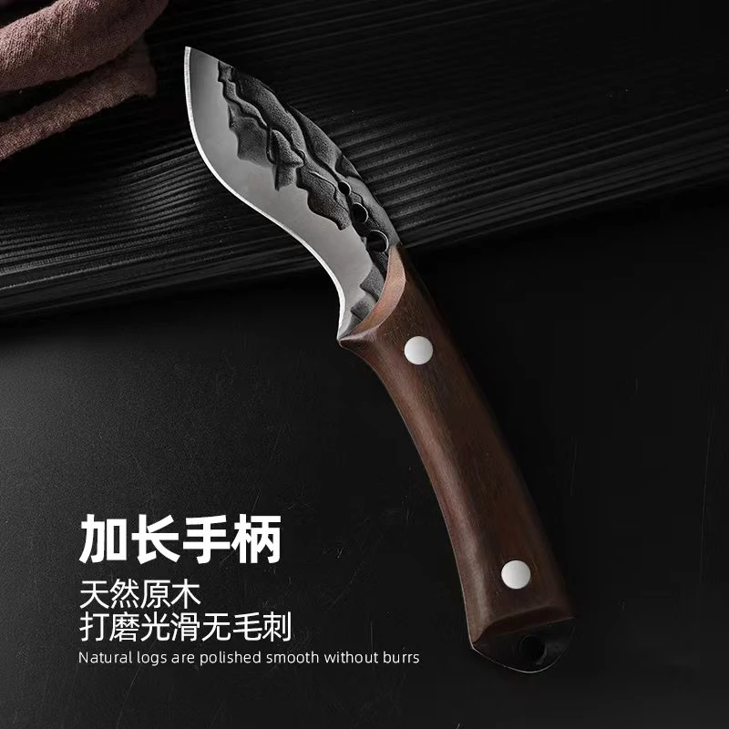 家用加长刀具锋利手工刀具野营狗腿刀西餐刀