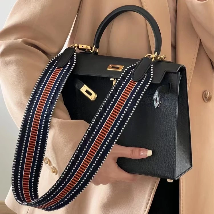 加宽帆布肩带编织单肩带伊芙琳her bag保龄球 凯莉替换改造包包带