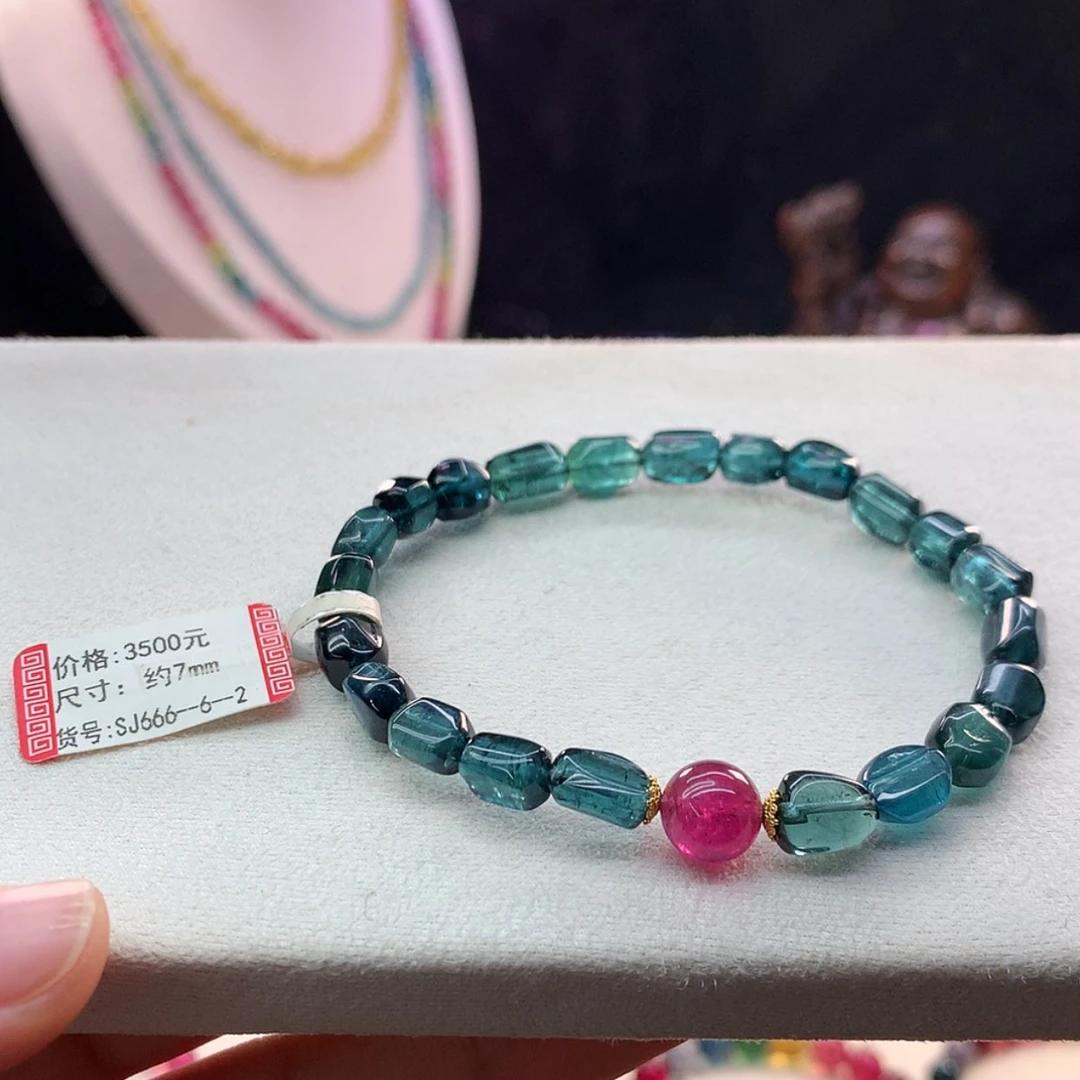 【闪购商品】碧玺手链未镶嵌随型7.