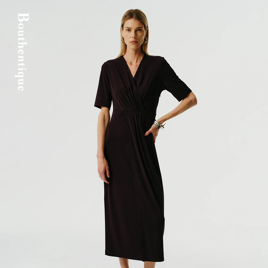 Bouthentique【璞凡缇】高级感短袖连衣裙224311D1A18