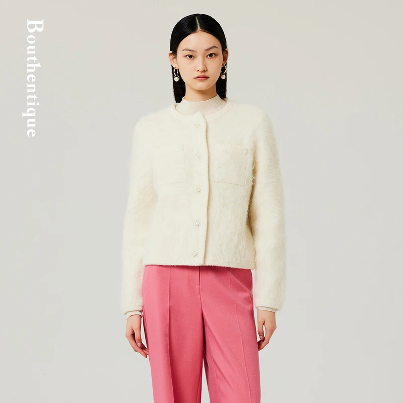 Bouthentique【璞凡缇】新品小香风显瘦女士毛织外套223451F2Z08