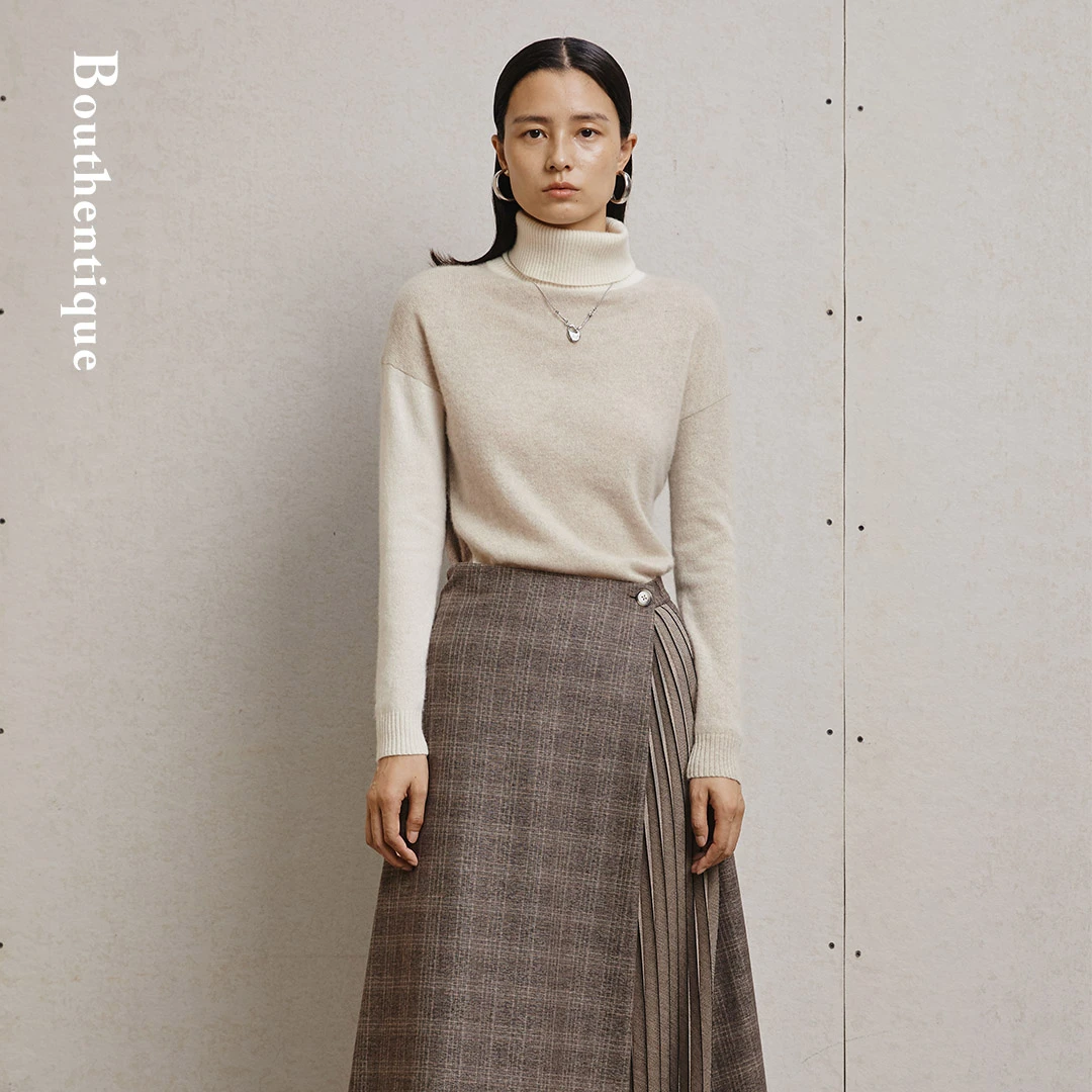 Bouthentique高领百搭休闲毛织套头衫221411F2Z09