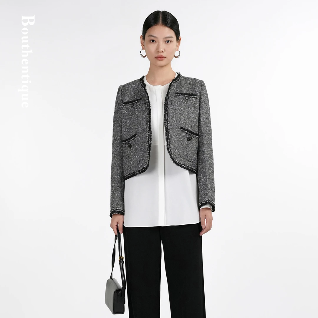 Bouthentique【璞凡缇】高级感气质小香风短外套T23411E1R12
