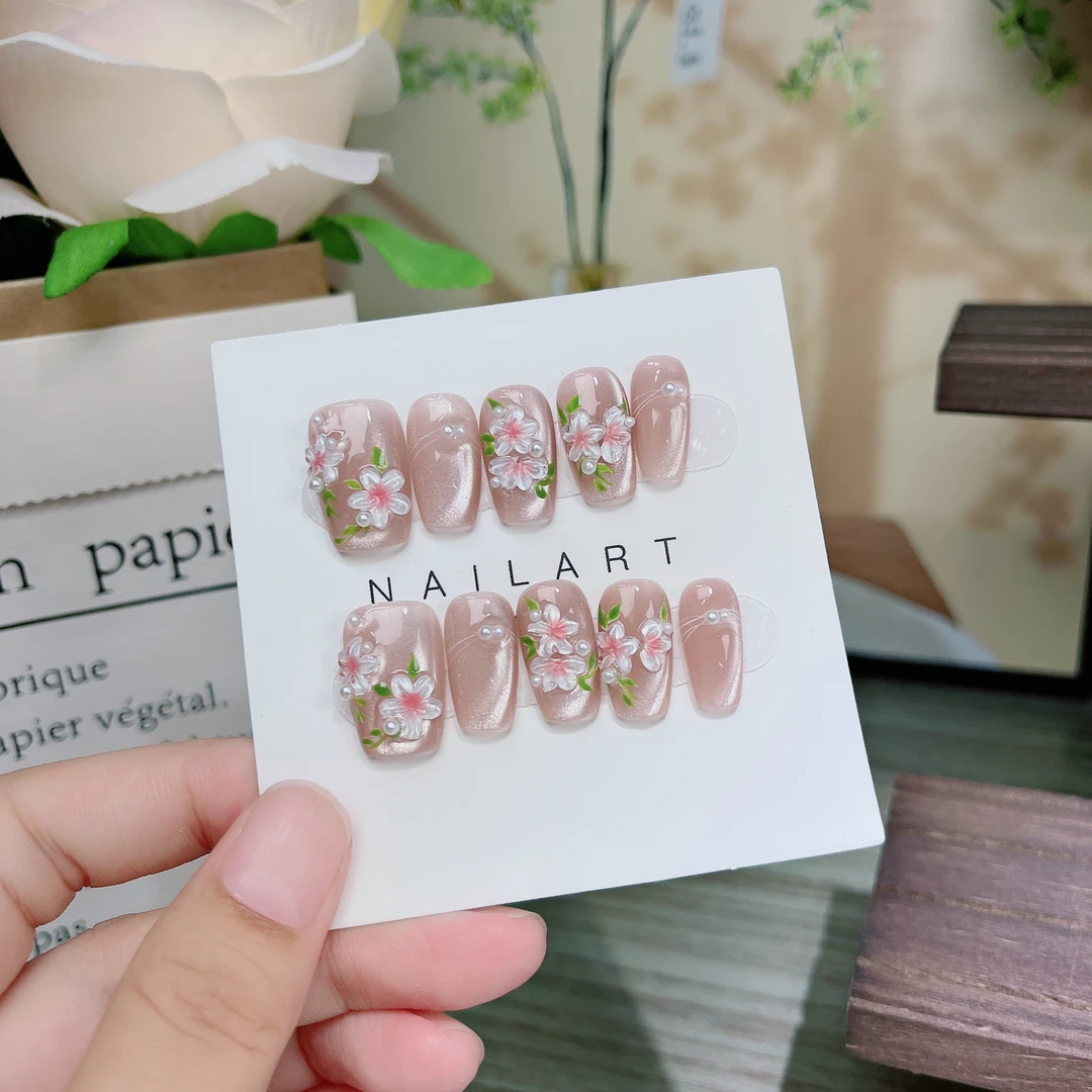 (现货)春桃 亿哥轻奢手工高端穿戴甲