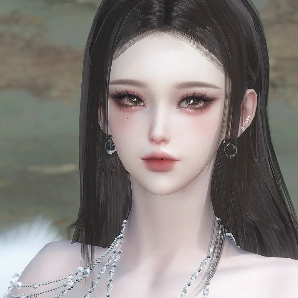 阮伶 尽春负原创 温柔御姐 逆水寒手游捏脸全职业女通用素问九灵