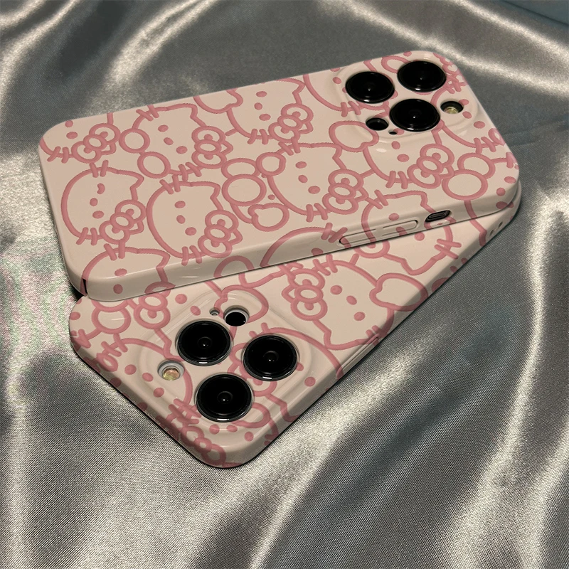 满屏凯蒂猫菲林手机壳适用苹果14/华为/小米/oppo/vivo/荣耀/iQOO