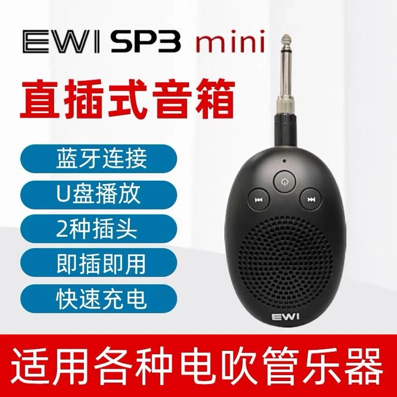 雅佳直插式音响雅家功率音箱EWISP3mini蓝牙U盘电吹管专用音箱