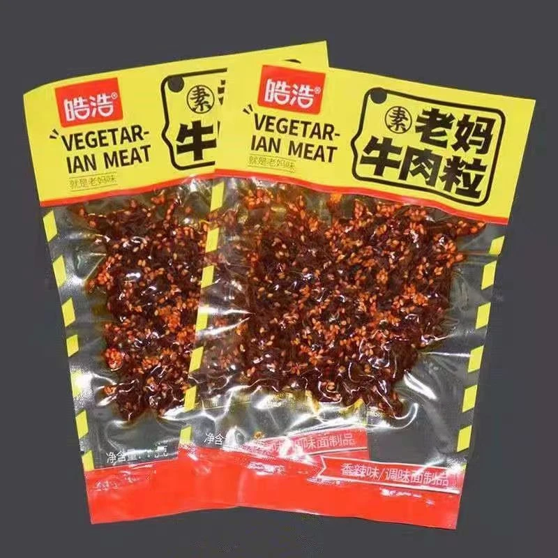 皓浩老妈辣条麻辣香辣味儿时校园素食办公室素即食牛肉粒